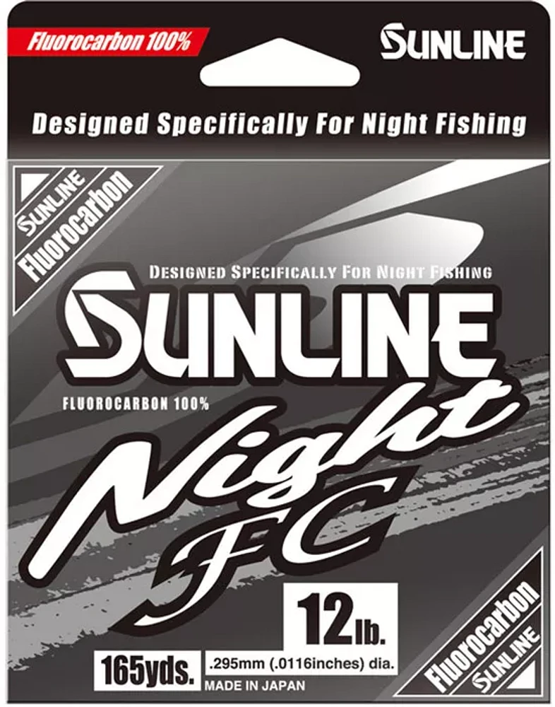 Sunline Night 12 lb 165 yd Fluorocarbon Fishing Line