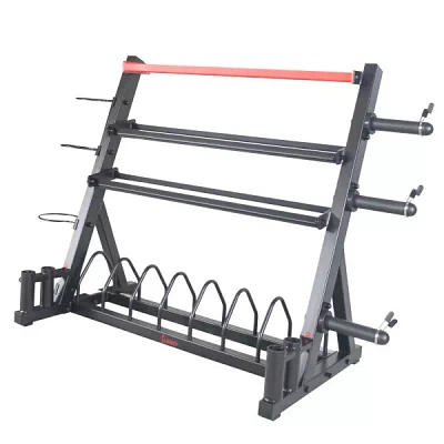 Sunny Health & Fitness All-In-One Weight Storage Rack