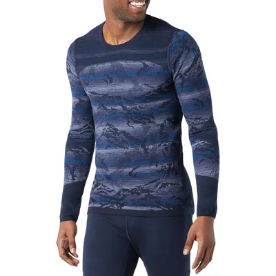 Smartwool Men's Intraknit Merino 200 Pattern Crewneck Baselayer Top