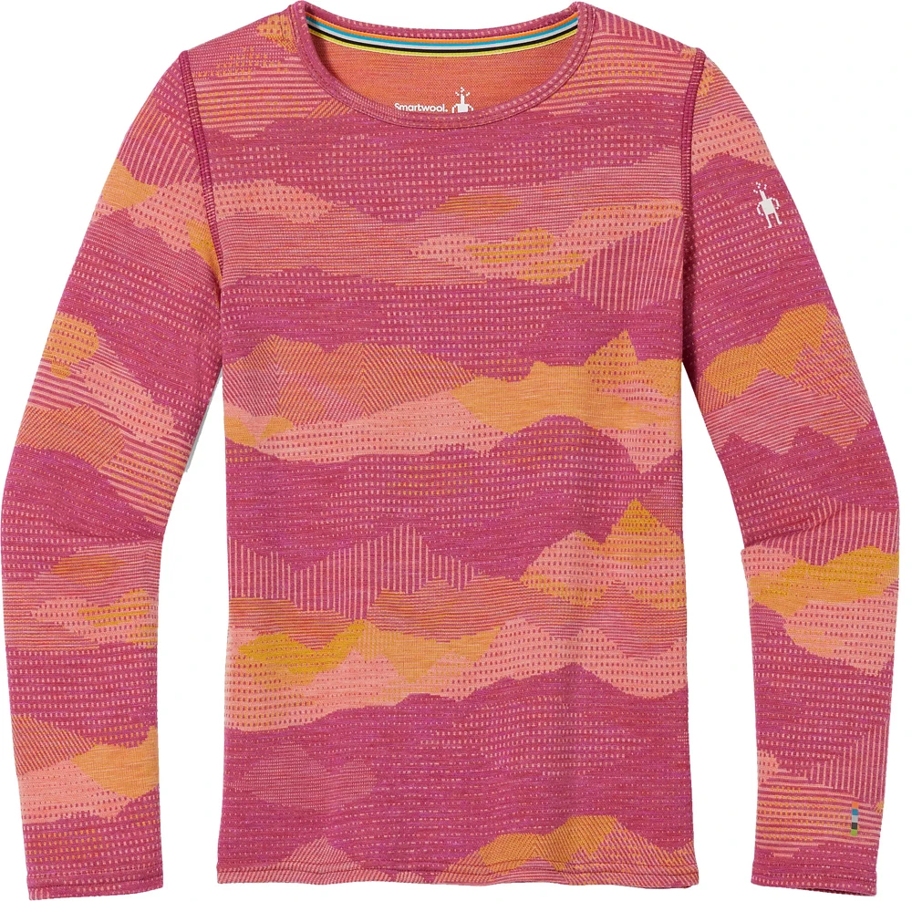 Smartwool Youth Merino 250 Pattern Crewneck Baselayer Top