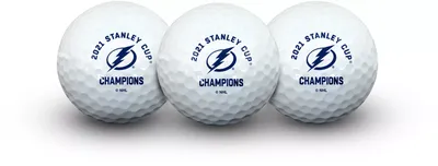 Team Effort Tampa Bay Lightning Stanley Cup Champions Golf Balls – 3 Pack