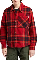 Timberland Men's Plaid Fleece Long Sleeve Shirt