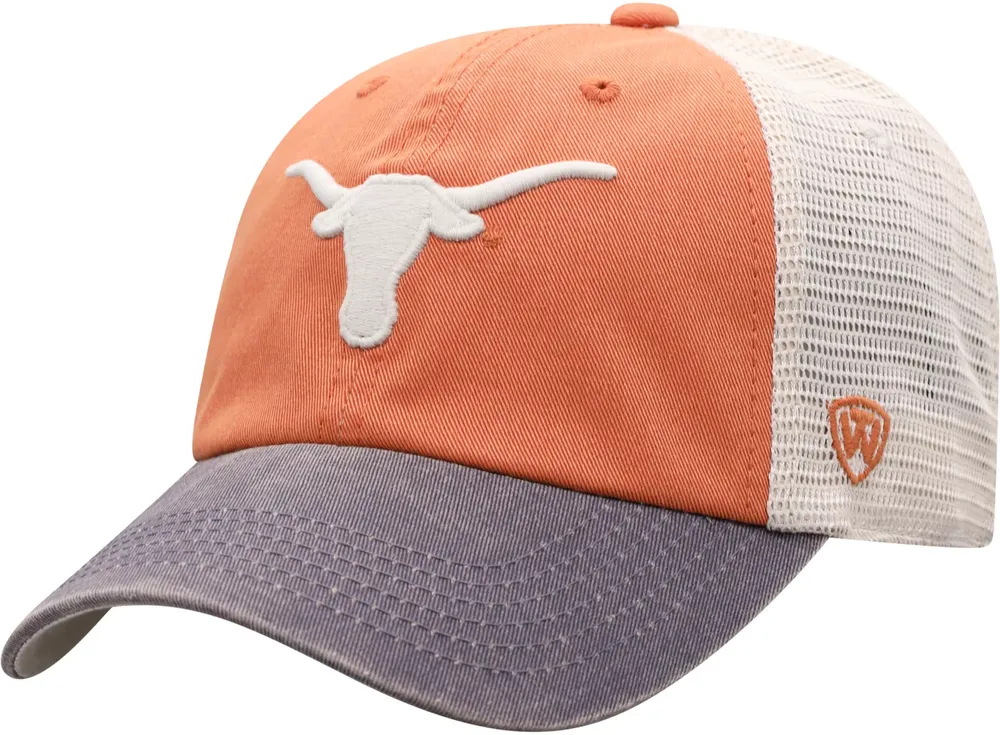 Top of the World Men's Texas Longhorns Burnt Orange/White Off Road Adjustable Hat