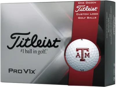 Titleist 2021 Pro V1x Texas A&M Golf Balls