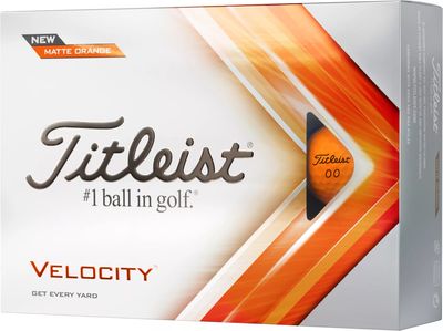 Titleist 2022 Velocity Matte Orange Golf Balls