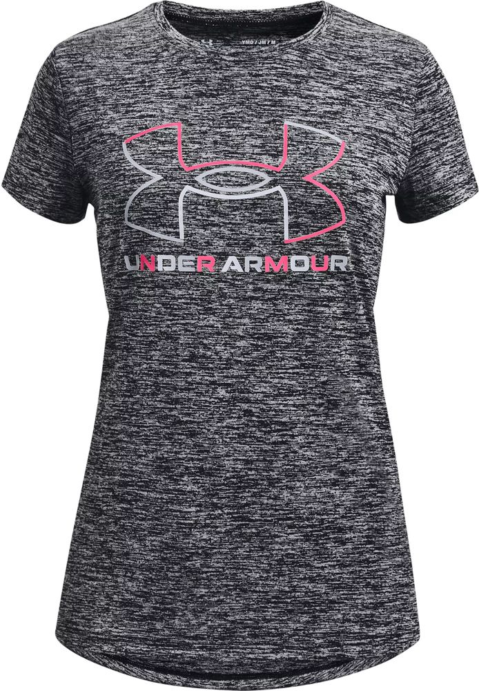 Under Armour Girls' Big Logo Twist Short Sleeve T-Shirt