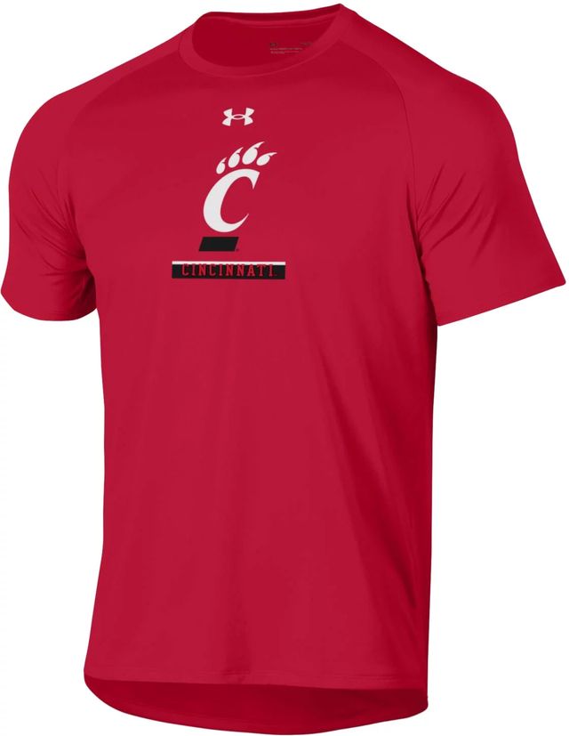 Under Armour Men's Cincinnati Bearcats Black Color Block Polo