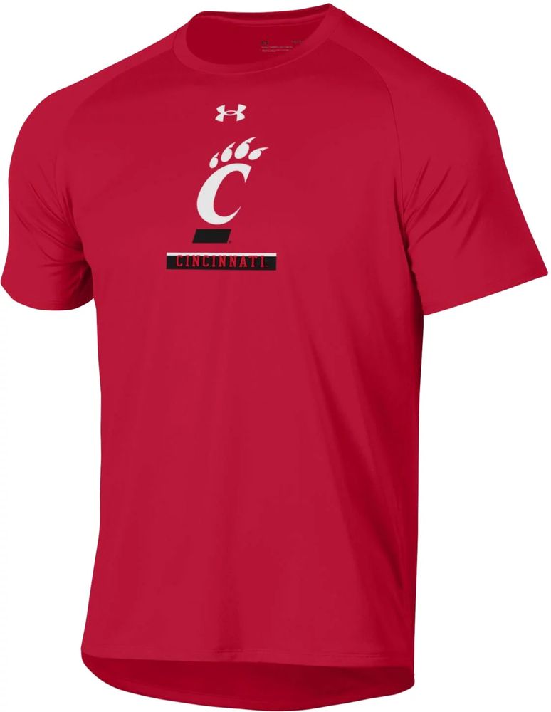 Under Armour Cincinnati Bearcats Long Sleeve Tee, Red or BLK