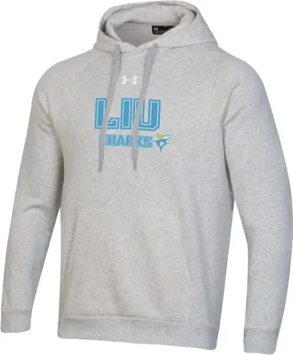 Under Armour Men's LIU Sharks Grey All Day Hoodie