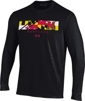 Under Armour Men's Maryland Terrapins Black ‘Maryland Pride' Performance Cotton Long Sleeve T-Shirt