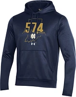 Under Armour Men's Notre Dame Fighting Irish Navy '574' Area Code Pullover Hoodie