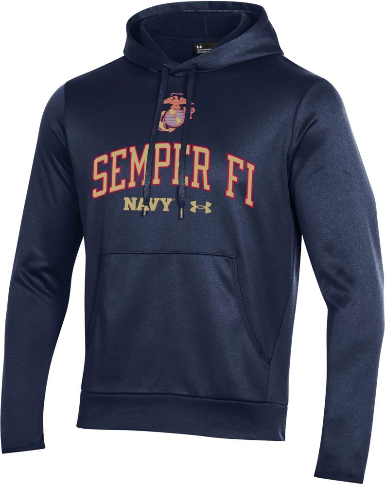 Under Armour Men's Auburn Tigers Blue Armour Fleece Pullover Hoodie