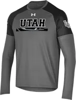 Under Armour Men's Utah Utes Performance Cotton Long Sleeve T-Shirt