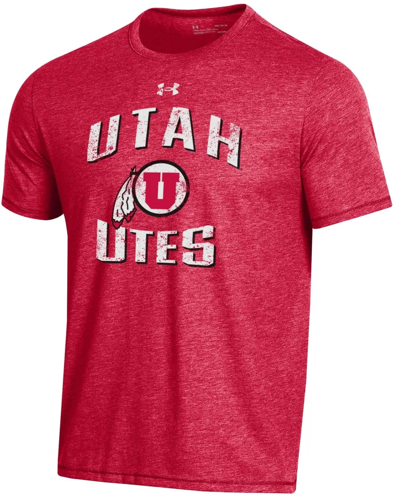 Under Armour Men's Utah Utes Crimson Bi-Blend Performance T-Shirt