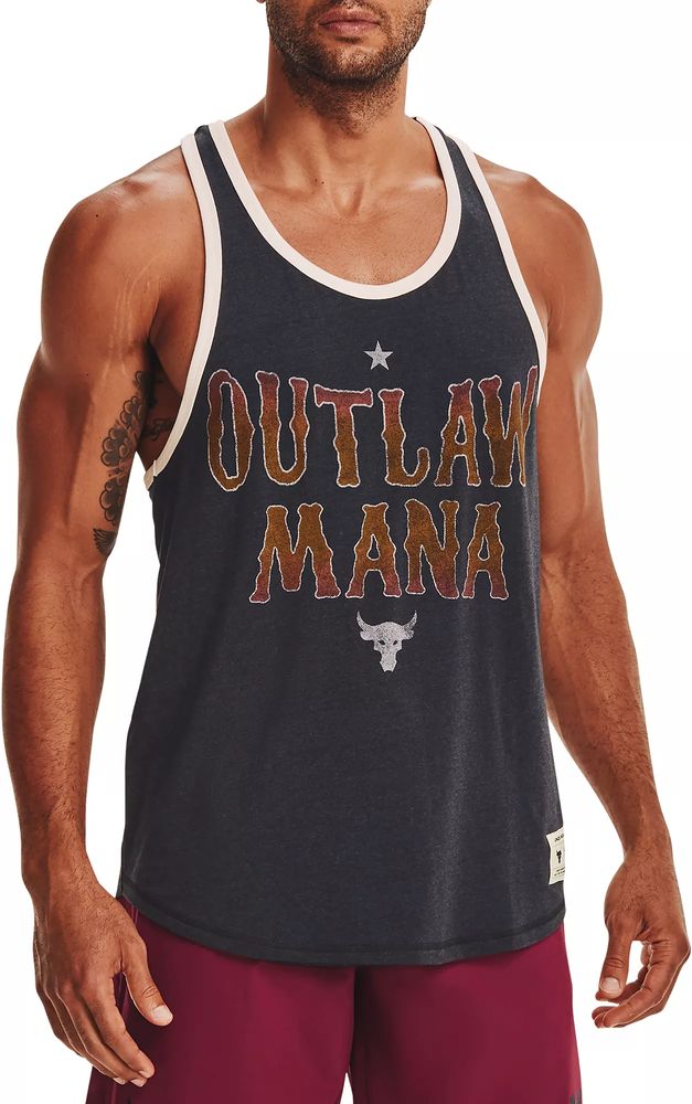 Dick's Sporting Under Armour Men's Project Rock Outlaw Mana Tank Top | Connecticut Mall