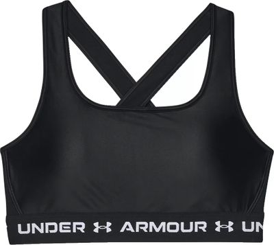 Under Armour Women's Crossback Matte/Shine Medium Support Sports Bra