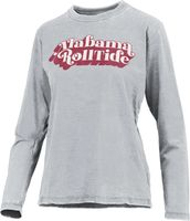 League-Legacy Women's Alabama Crimson Tide Crimson Throwback Long Sleeve Shirt, Large, Red