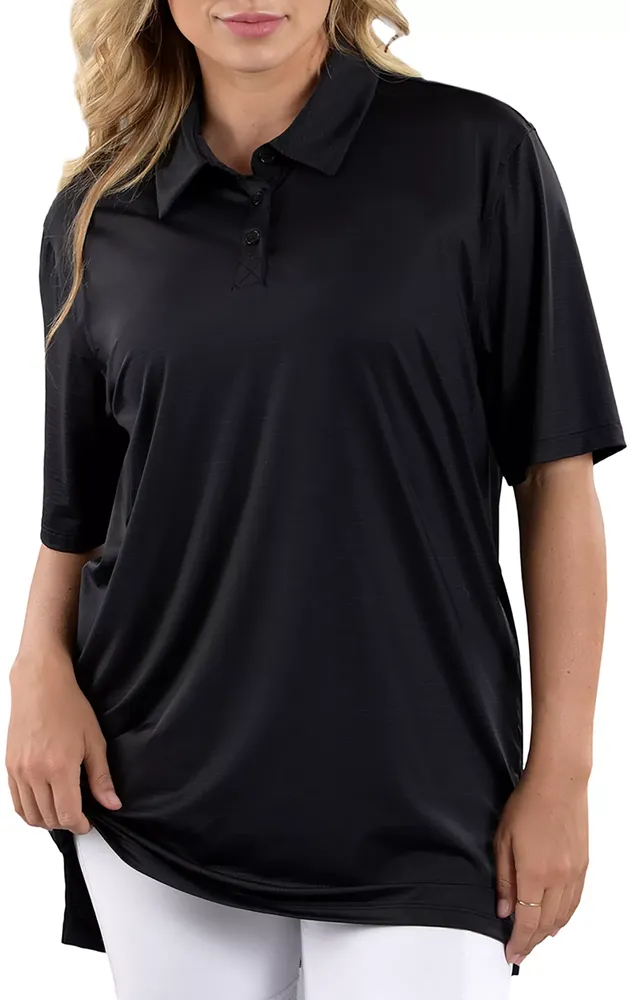 SwingDish Women's Boyfriend Short Sleeve Golf Polo