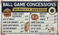 Open Road Milwaukee Brewers Concessions Sign