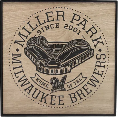 Open Road Milwaukee Brewers Framed Stadium Sign