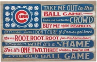 Open Road Chicago Cubs Ball Game Canvas