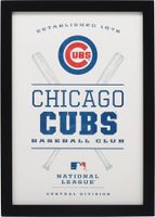 Open Road Chicago Cubs Framed Wood Sign