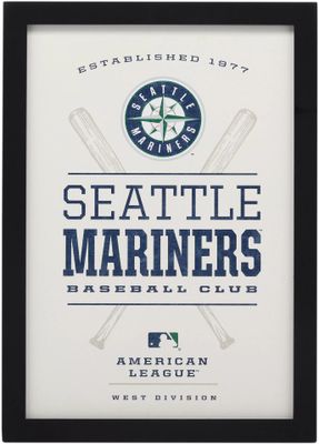 Open Road Seattle Mariners Framed Wood Sign