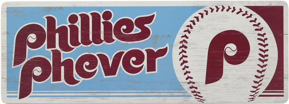 Open Road Philadelphia Phillies Traditions Wood Sign