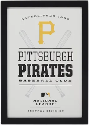 Open Road Pittsburgh Pirates Framed Wood Sign