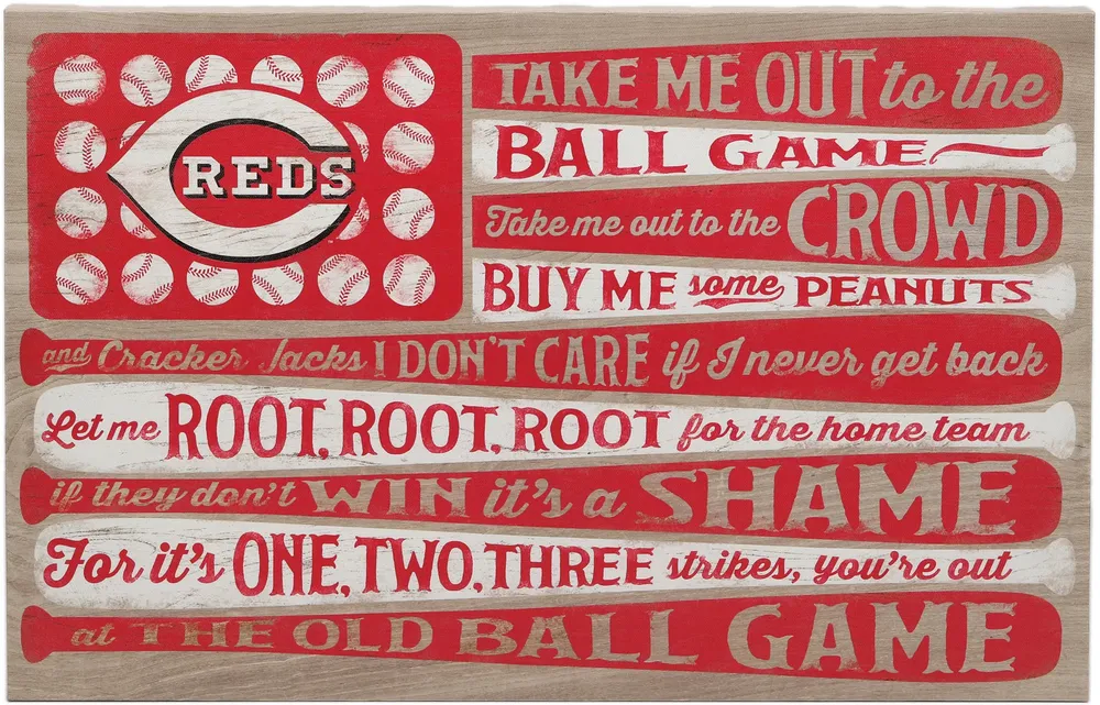 Open Road Cincinnati Reds Ball Game Canvas