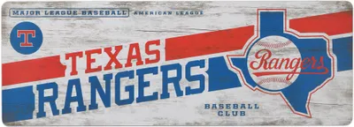 Open Road Texas Rangers Traditions Wood Sign