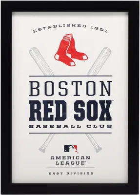 Open Road Boston Red Sox Framed Wood Sign