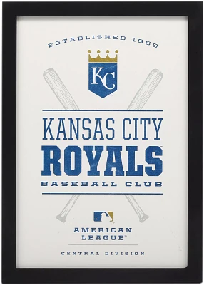 Open Road Kansas City Royals Framed Wood Sign
