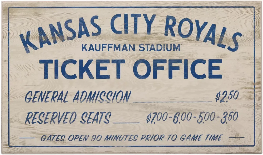 Open Road Kansas City Royals Ticket Office Sign