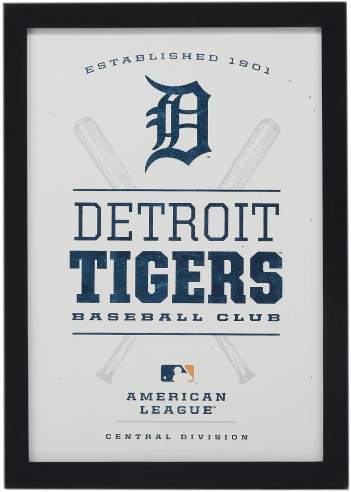 Open Road Detroit Tigers Framed Wood Sign