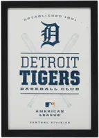 Open Road Detroit Tigers Framed Wood Sign