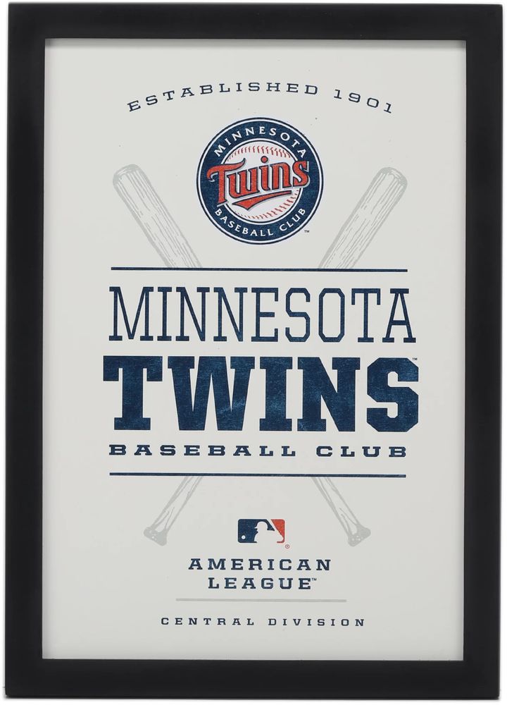  MLB Minnesota Twins Team Color and Logo Door Banner