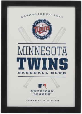 Open Road Minnesota Twins Framed Wood Sign