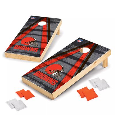 Cleveland Football Team Cornhole Set With Bags Custom 