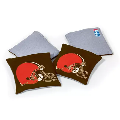 Wild Sports Cleveland Browns 4 pack Logo Bean Bag Set