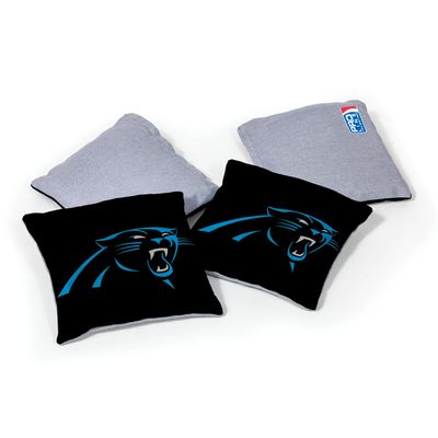 Wild Sports Carolina Panthers 4 pack Logo Bean Bag Set