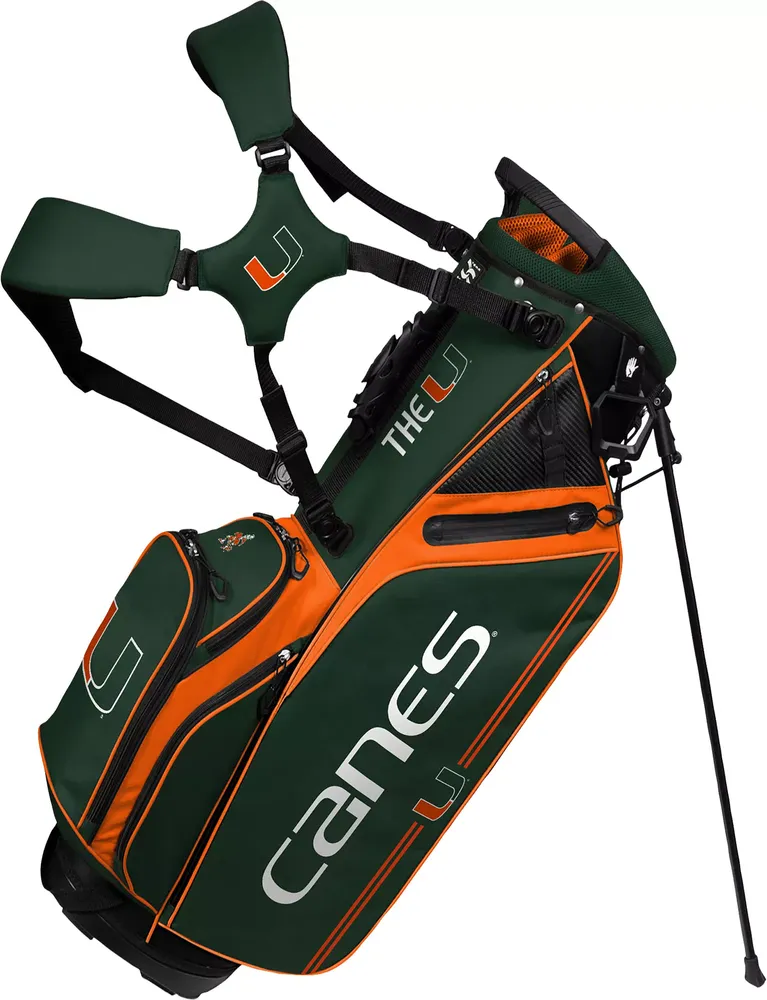 Team Effort Miami Hurricanes Caddie Carry Hybrid Bag