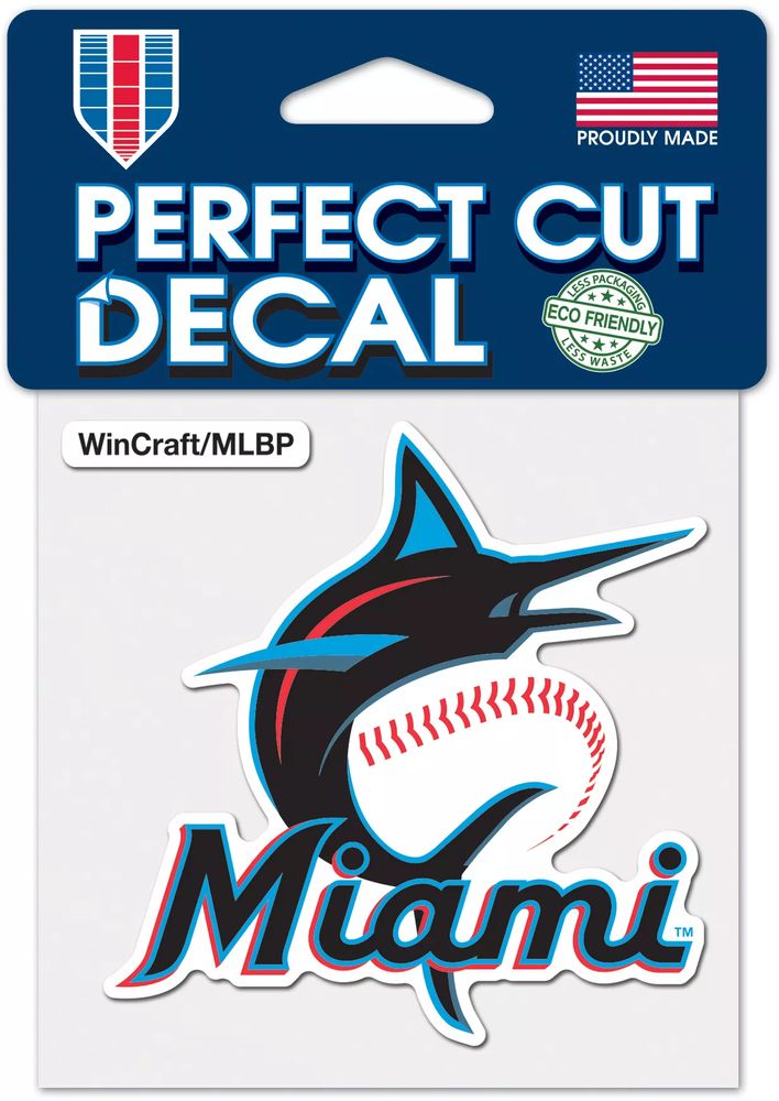 Dick's Sporting Goods WinCraft Miami Marlins 4'' x 4'' Decal