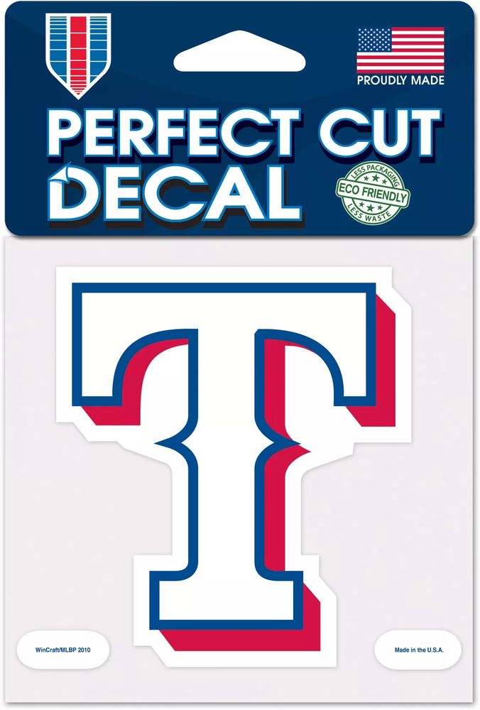 WinCraft Texas Rangers 4'' x 4'' Color Perfect Cut Decal