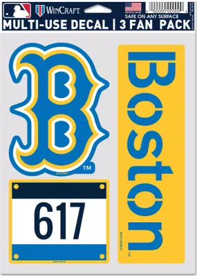 WinCraft Boston Red Sox 2021 City Connect 3-Pack Decal