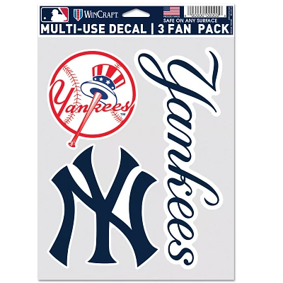 WinCraft New York Yankees 3-Pack Decal