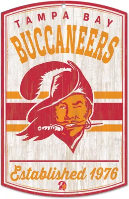 WinCraft Tampa Bay Buccaneers 11'' x 17'' Vintage Wood Sign