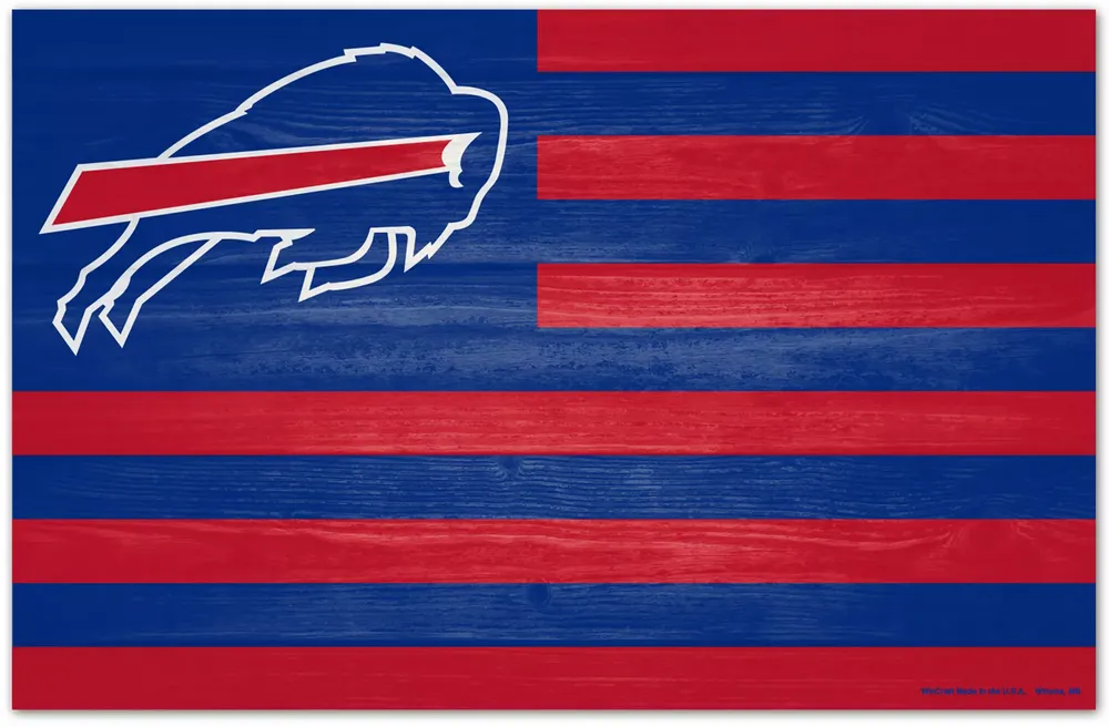 WinCraft Buffalo Bills 11'' x 17'' Flag Wood Sign