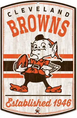 WinCraft Cleveland Browns 11'' x 17'' Vintage Wood Sign