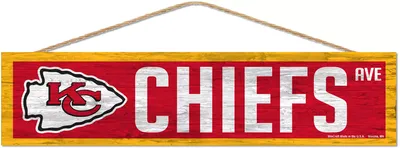 WinCraft Kansas City Chiefs 4'' x 17'' Wood Rope Sign